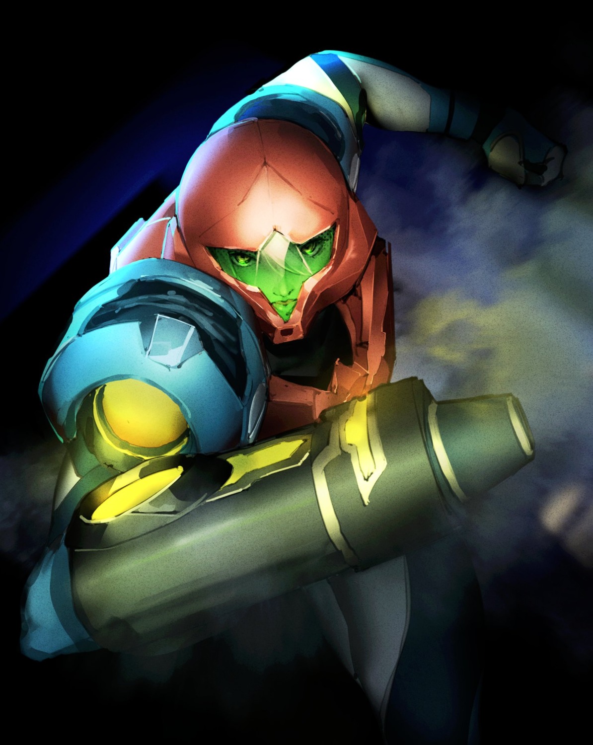 armor kuno_(runkunochan) metroid metroid_dread samus_aran weapon