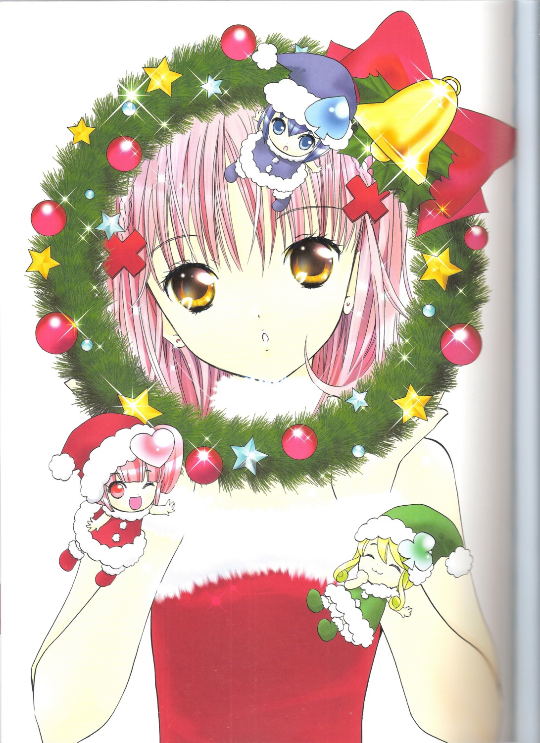 binding_discoloration christmas hinamori_amu miki peach-pit ran shugo_chara suu