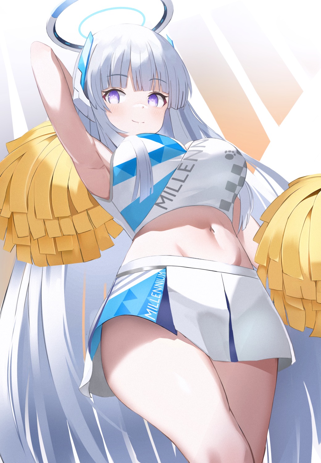 blue_archive cheerleader cosplay darudana halo nekozuka_hibiki ushio_noa