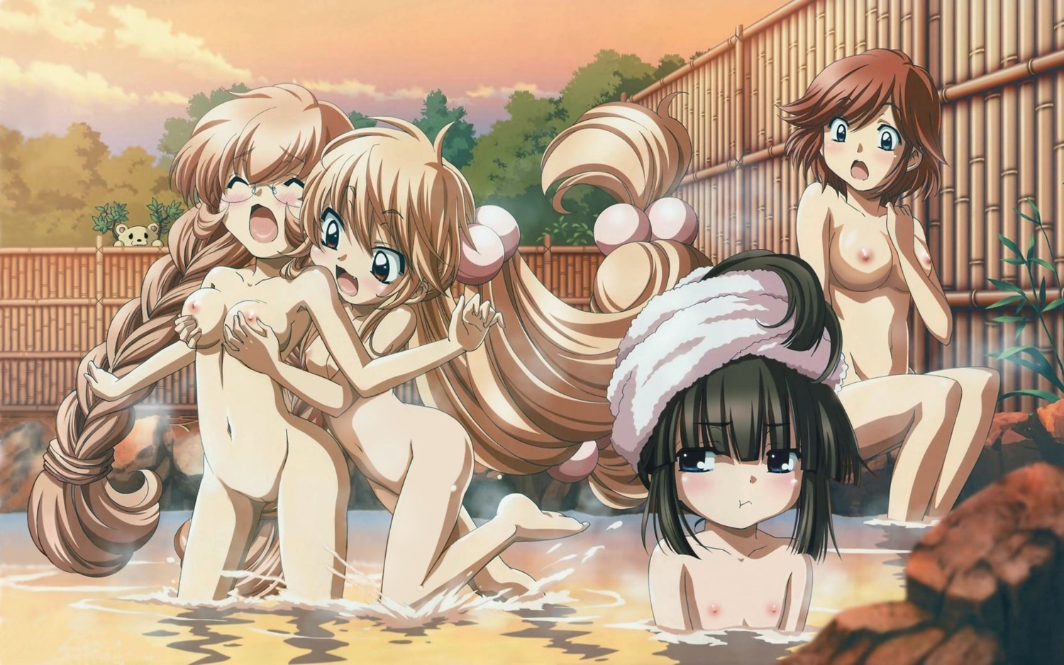 kodomo no jikan houin kyouko kagami kuro kokonoe rin usa mimi bathing  breast grab loli naked nipples photoshop pussy uncensored wallpaper wet |  #119356 | yande.re