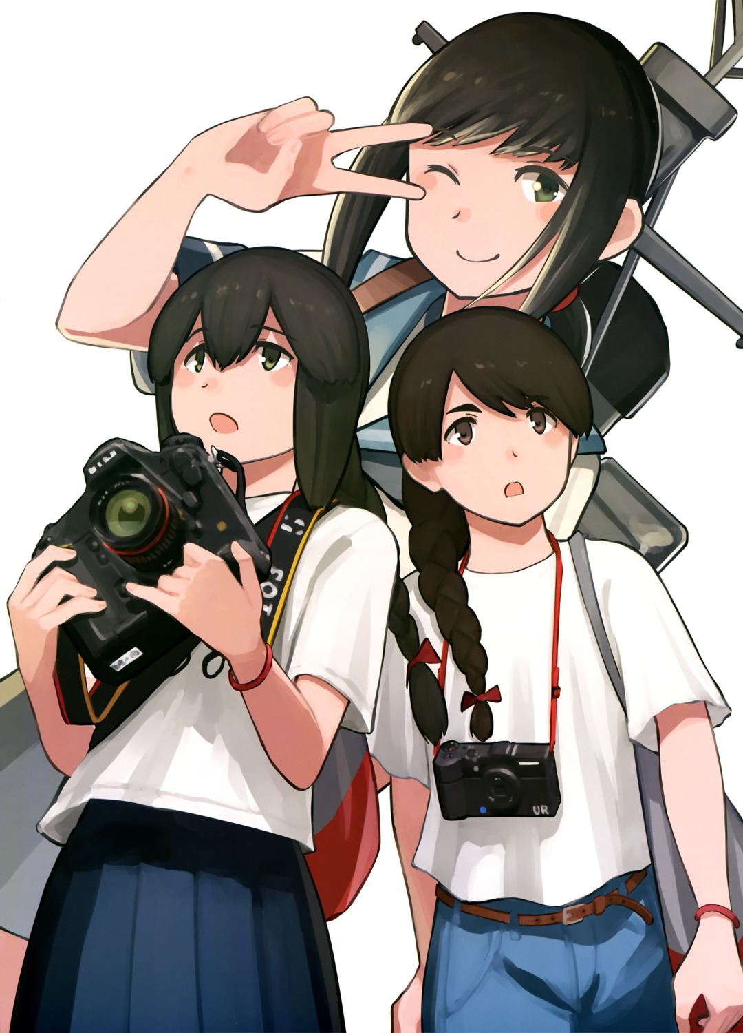 fubuki_(kancolle) isonami_(kancolle) kantai_collection seifuku shibafu uranami_(kancolle)