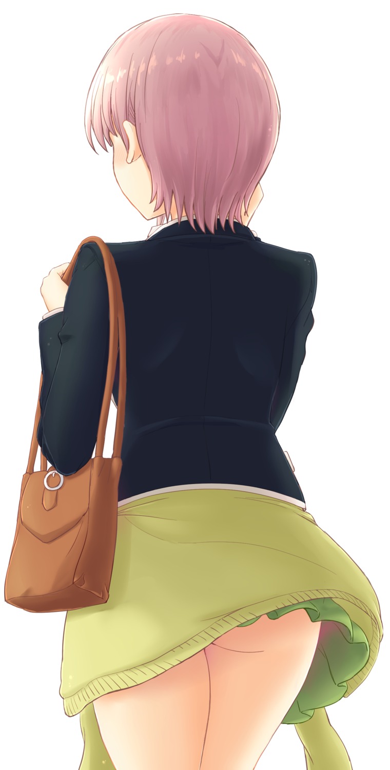 5-toubun_no_hanayome ass inanaki_shiki nakano_ichika seifuku skirt_lift sweater