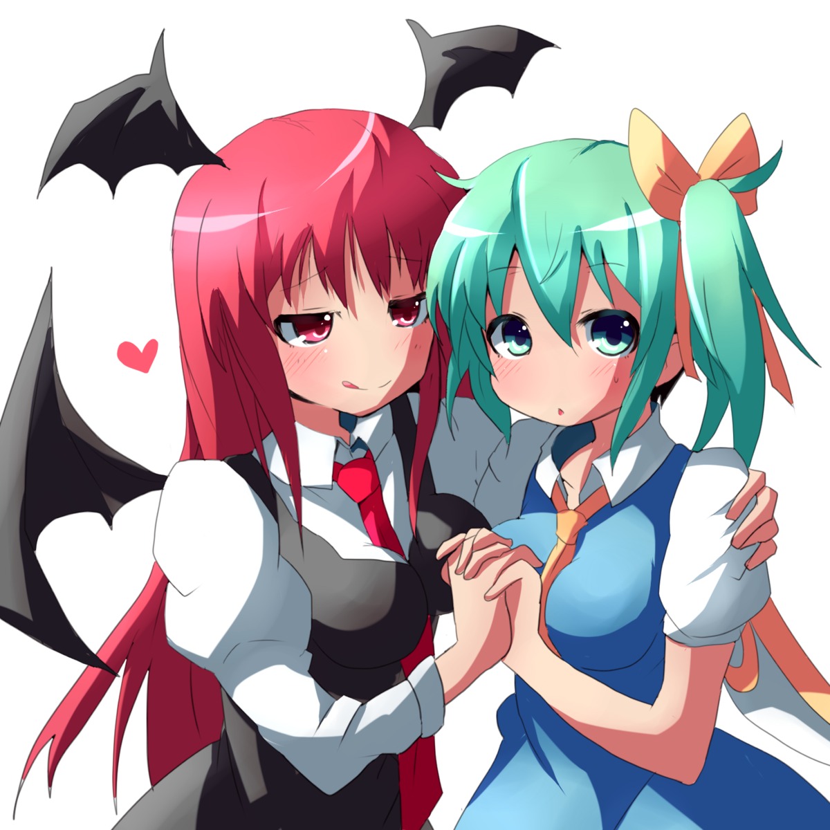 daiyousei koakuma kuromu touhou wings yuri