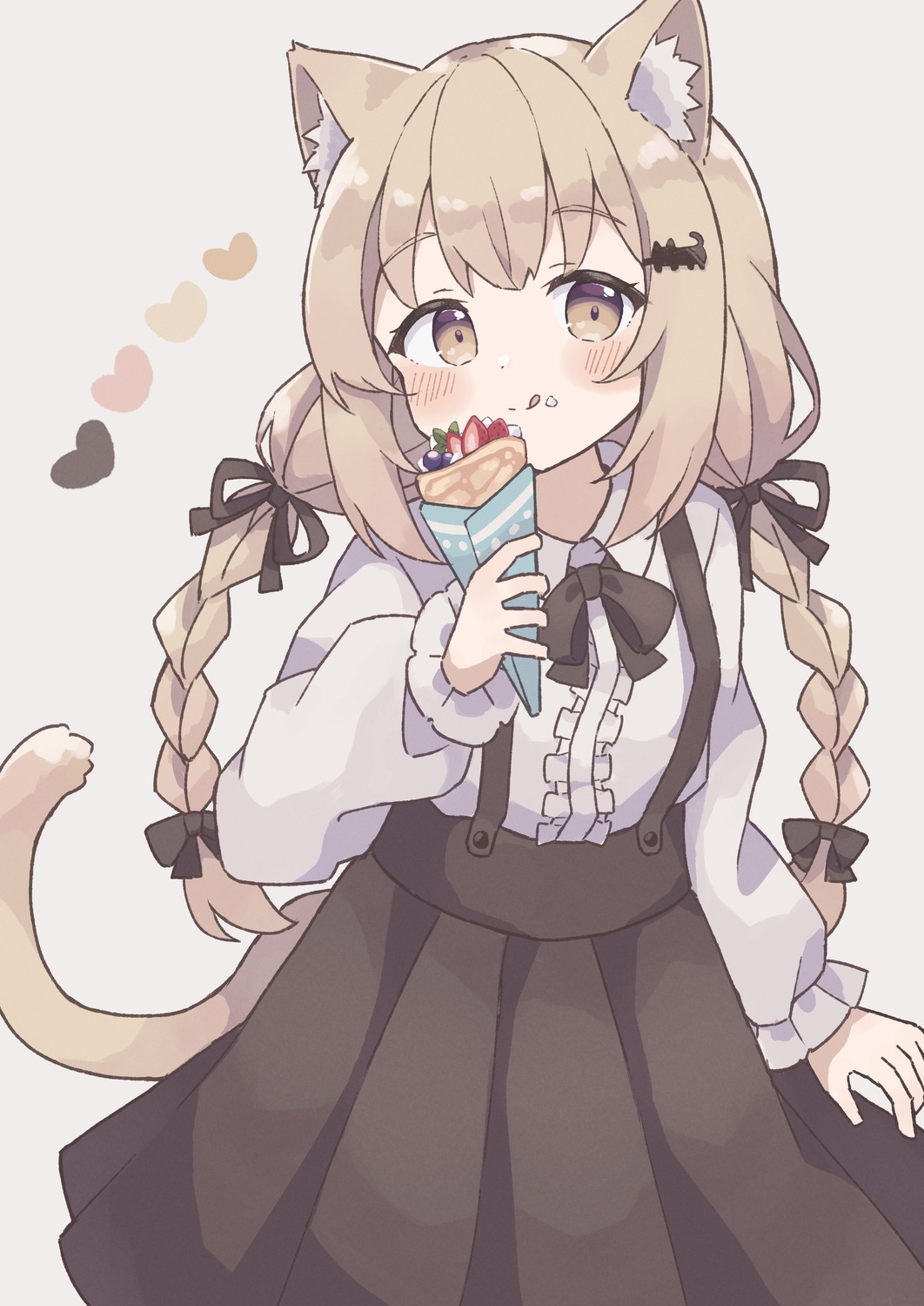 animal_ears colon_br cream nekomimi tail