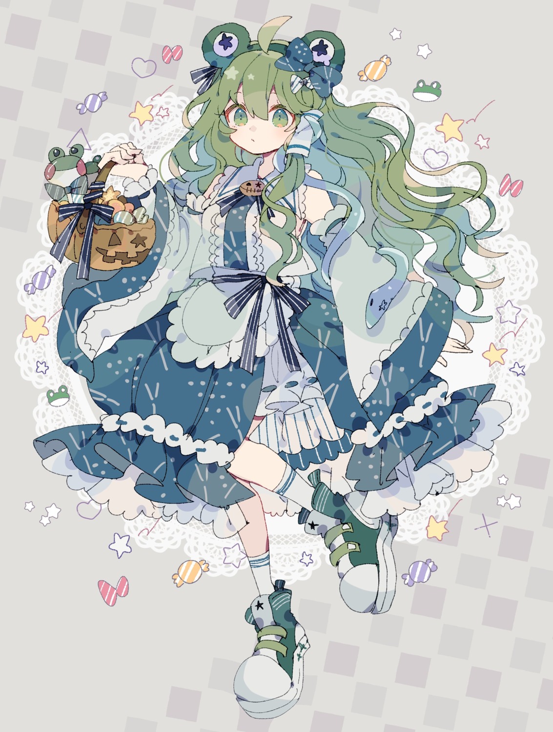 halloween kochiya_sanae nikorashika touhou