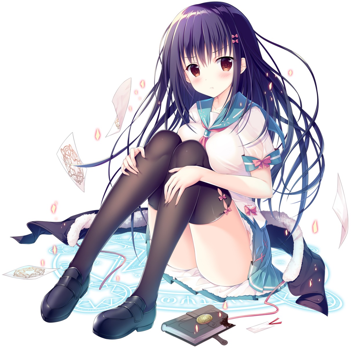 ni_de_qinsheng_nver_zai_ni_houmian_tamen_feichang_huo! seifuku thighhighs twinbox