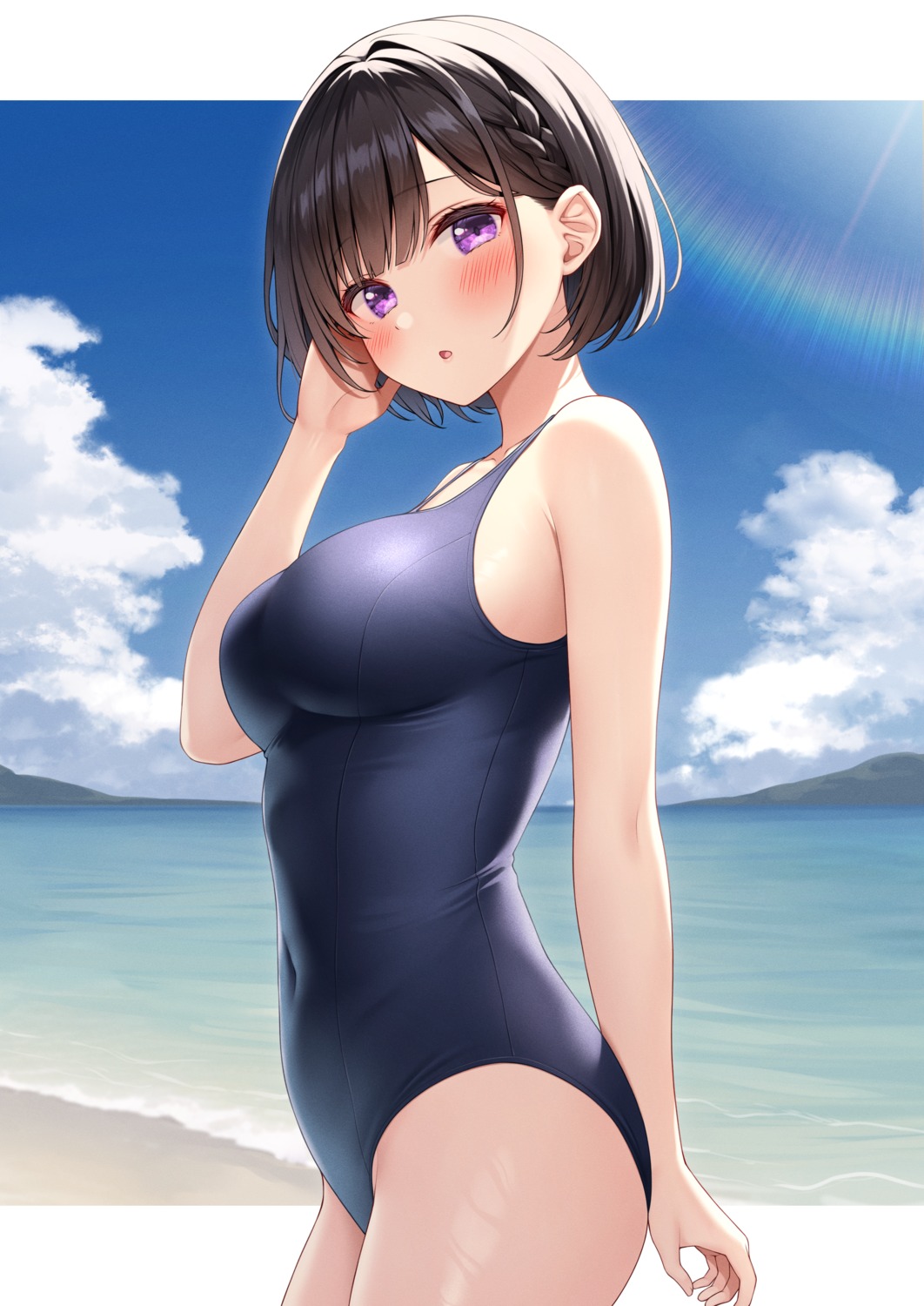 inoue_yurina karutamo school_swimsuit swimsuits