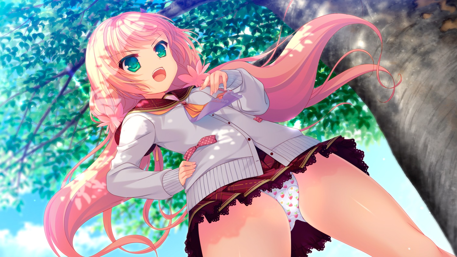 cameltoe chuablesoft game_cg komachi_mahiru loli mango_purin pantsu seifuku sweater watashi_ga_suki_nara_"suki"_tte_itte!