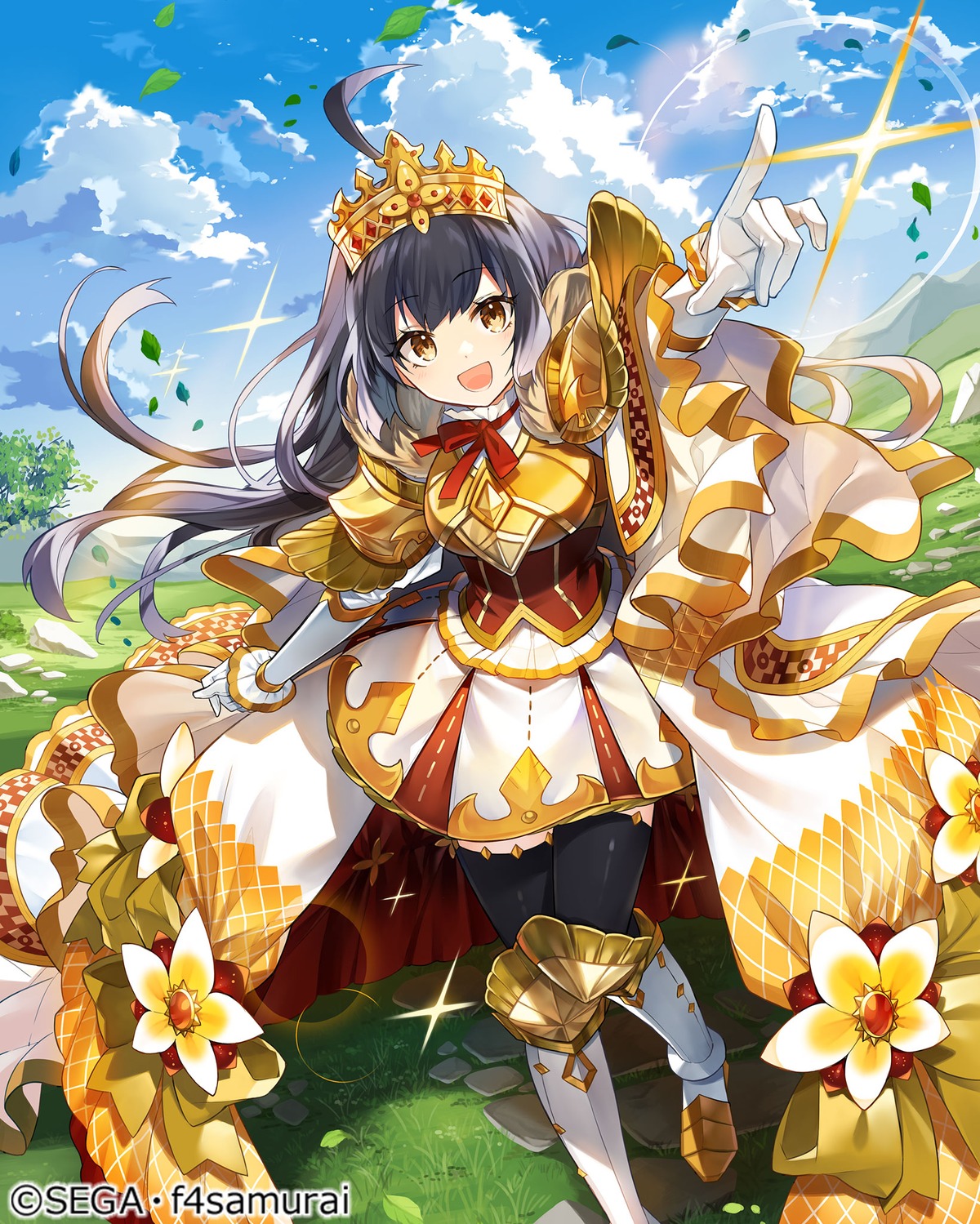 armor hortensia_saga tagme thighhighs