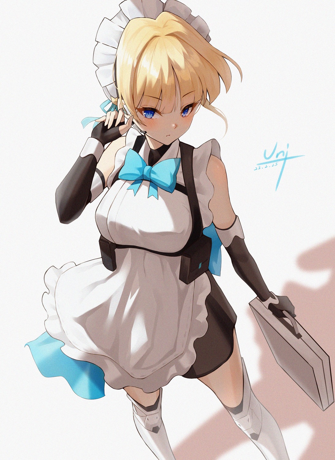 asuma_toki blue_archive maid thighhighs unique_(pixiv12704744)