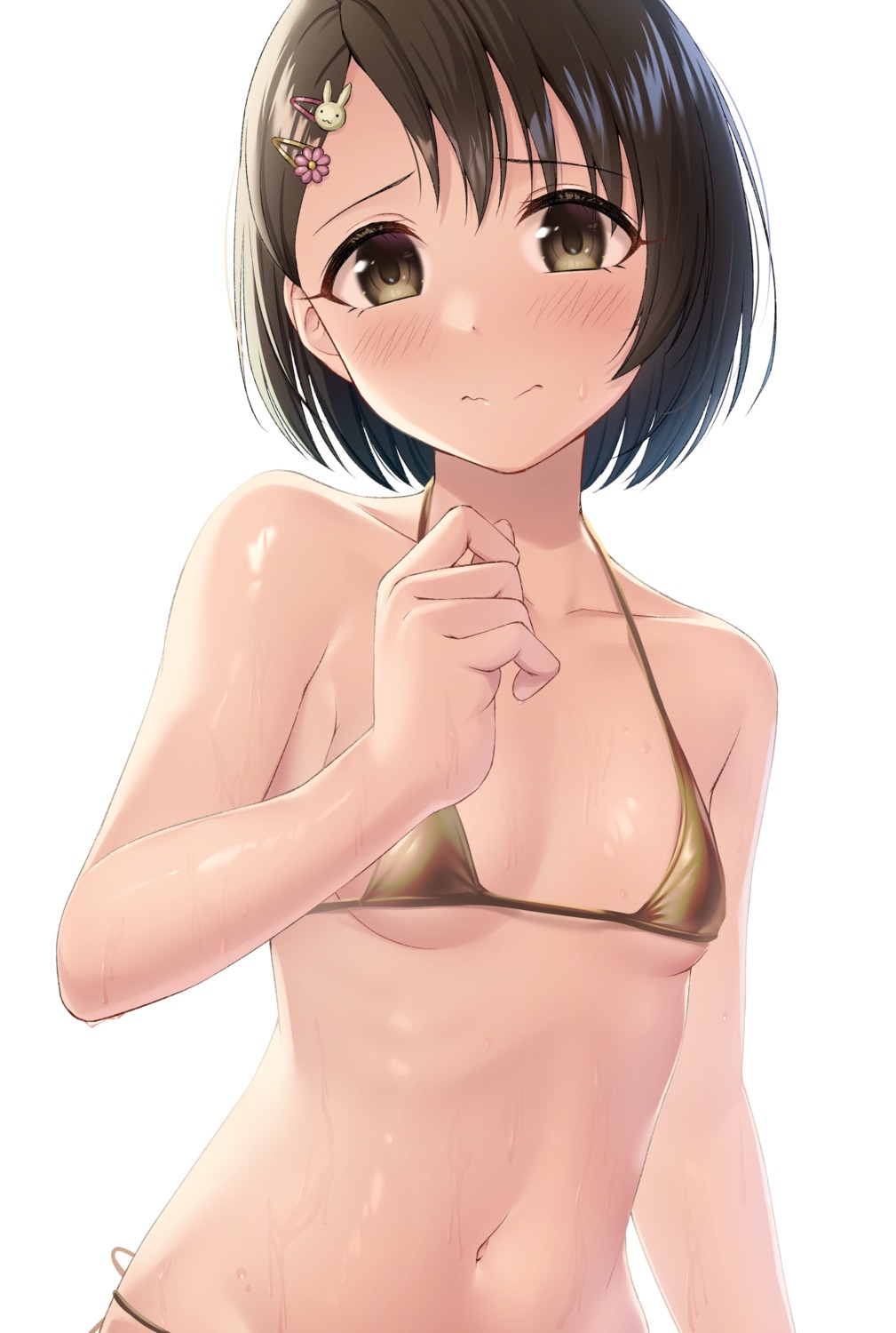 bikini loli sasaki_chie swimsuits the_idolm@ster the_idolm@ster_cinderella_girls the_idolm@ster_cinderella_girls_u149 tsunenorip wet