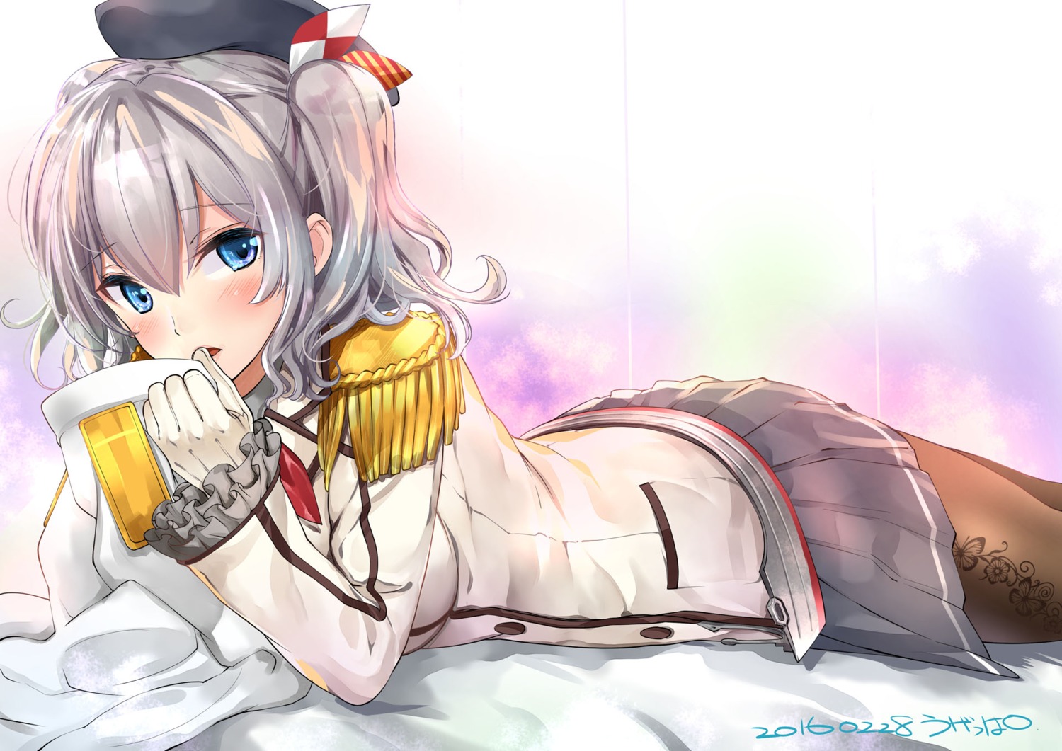 kantai_collection kashima_(kancolle) pantyhose ugeppa uniform