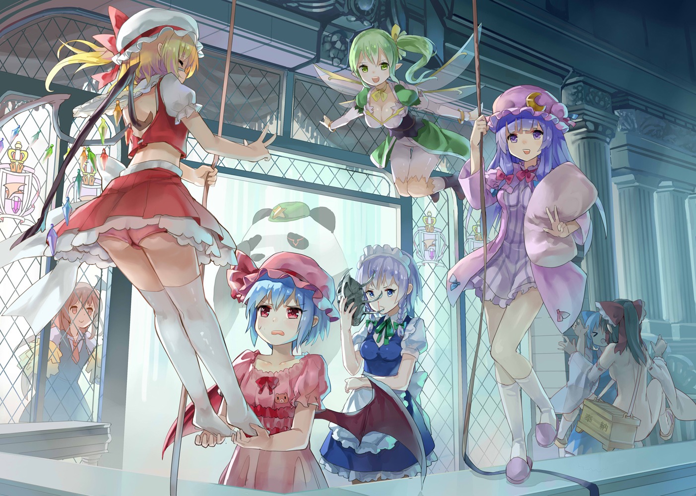 77gl alfheim_online another ass blood chuunibyou_demo_koi_ga_shitai! cirno cleavage code_geass dress fairy flandre_scarlet hakurei_reimu izayoi_sakuya jojo's_bizarre_adventure koakuma leafa lolita_fashion maid miko naked pantsu parody patchouli_knowledge remilia_scarlet sakura-sou_no_pet_na_kanojo see_through sword_art_online thighhighs touhou wings