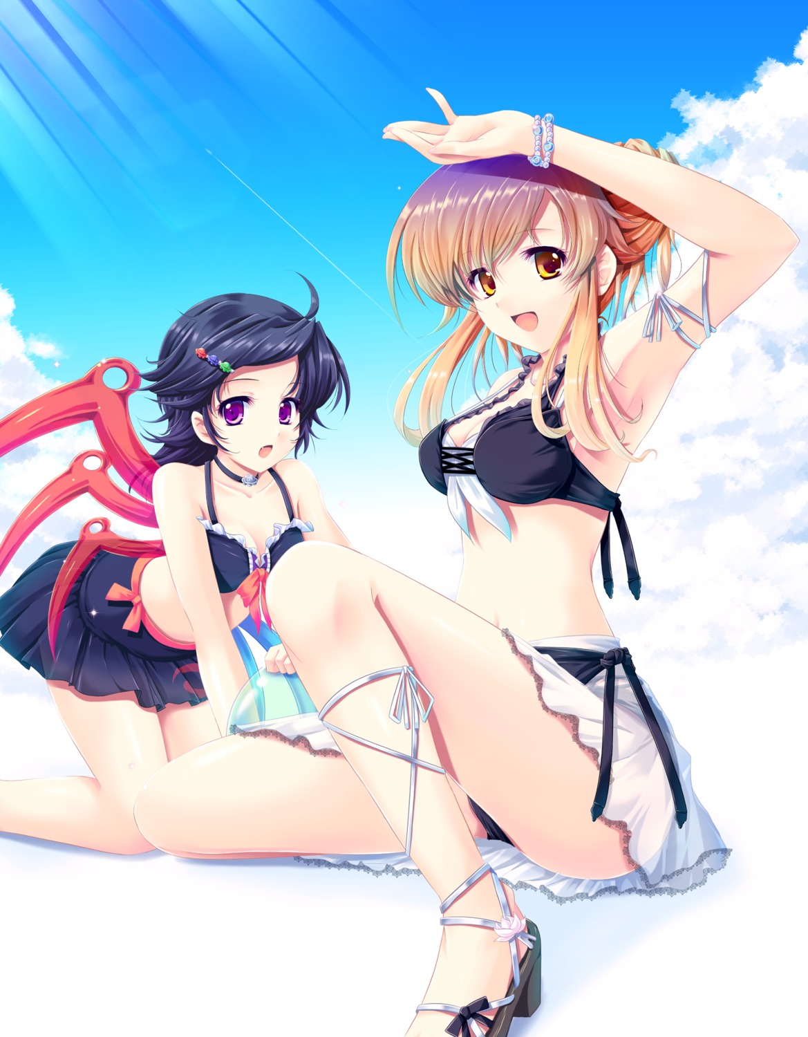 bikini cetera hijiri_byakuren houjuu_nue swimsuits touhou