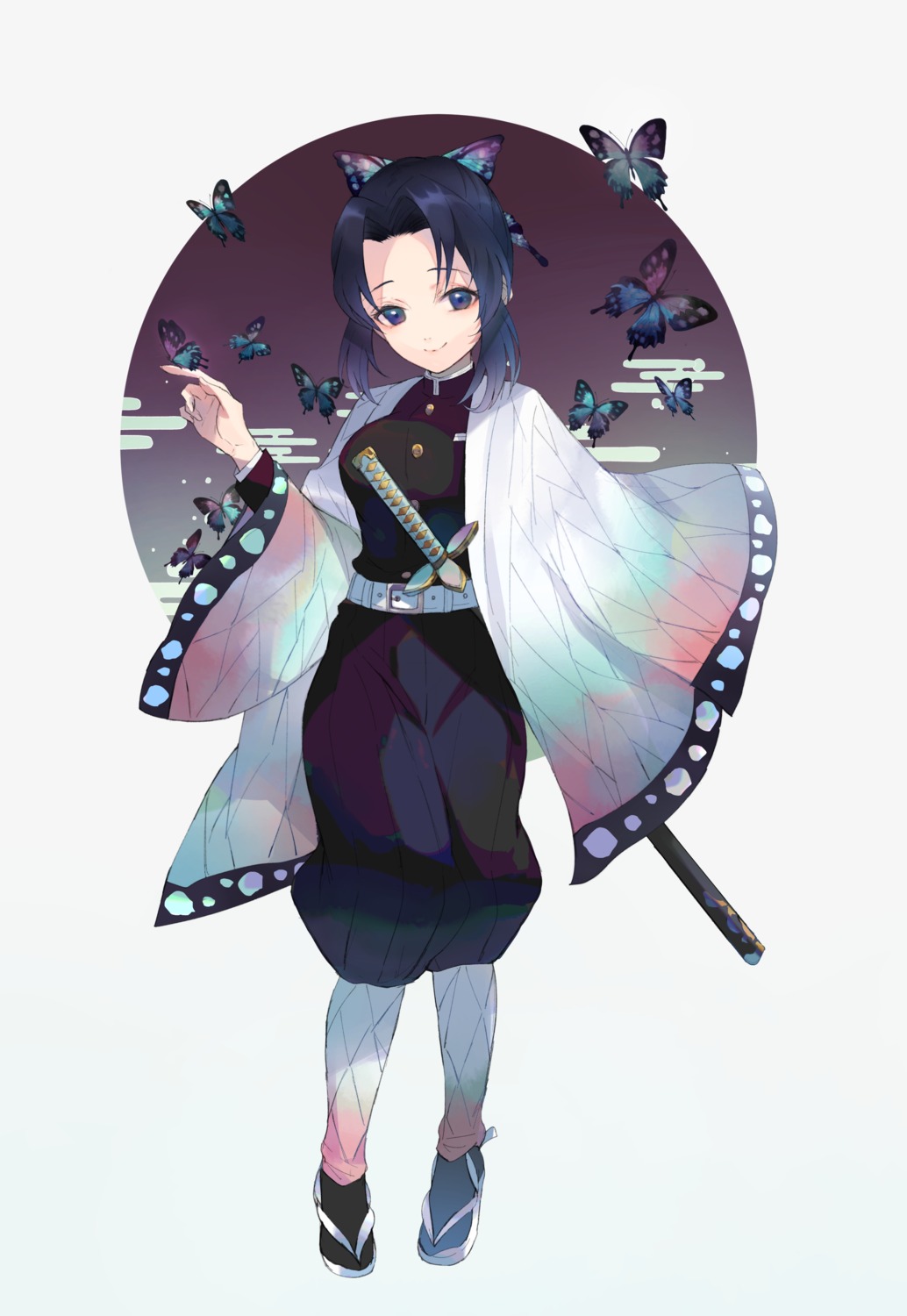 japanese_clothes kayanogura kimetsu_no_yaiba kochou_shinobu sword