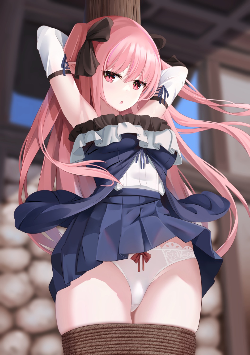 elf onasuba pantsu pointy_ears