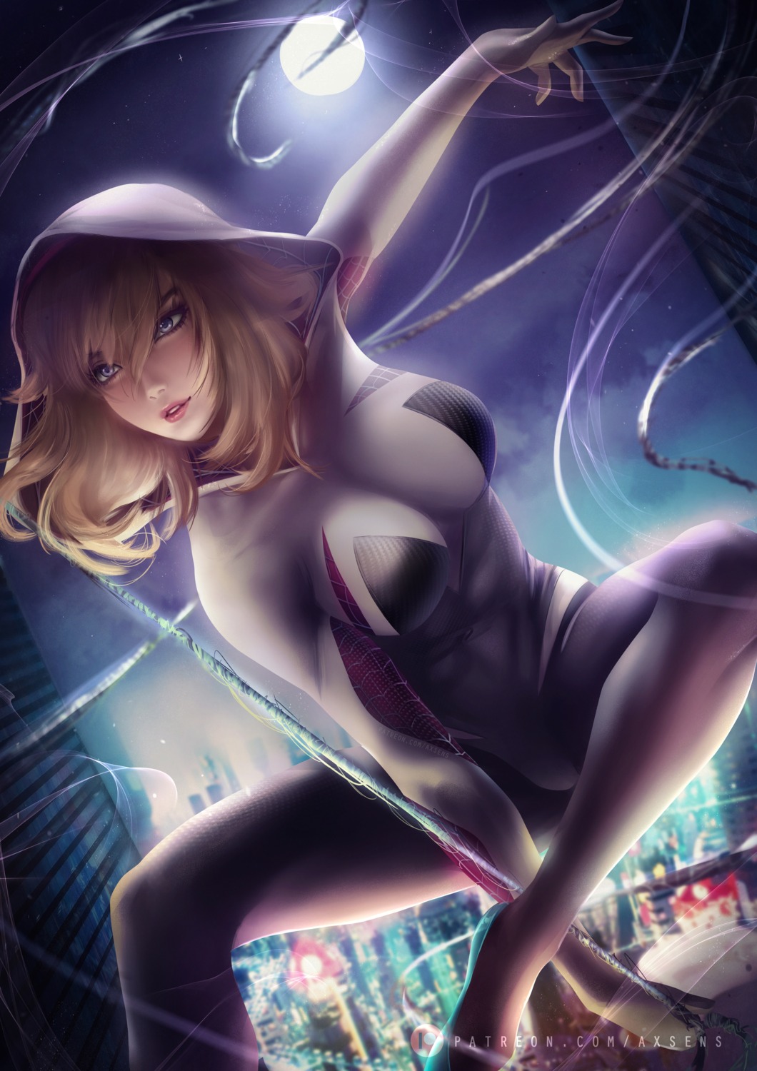 axsens bodysuit gwen_stacy marvel spider-gwen spiderman