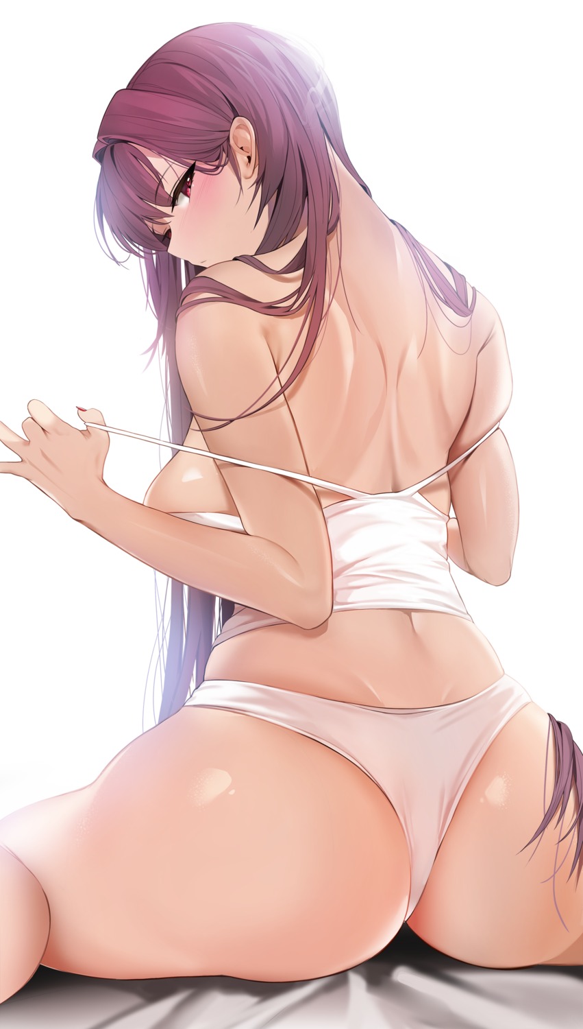 ass damda fate/grand_order no_bra pantsu scathach_(fate/grand_order) thong undressing