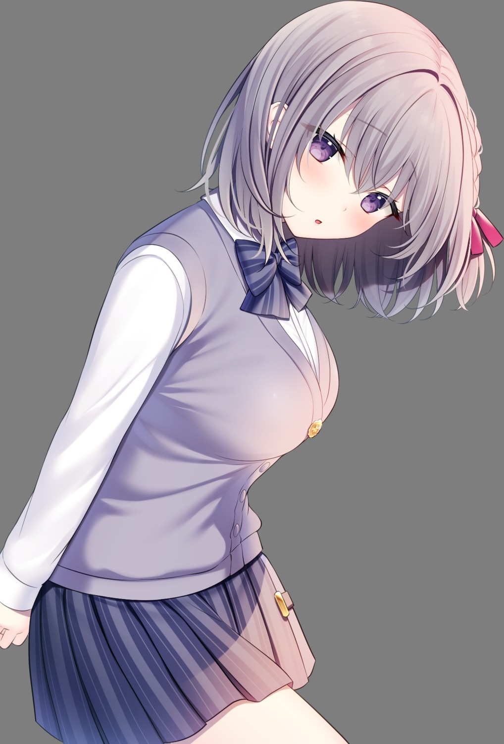 5dims_inc. miko_92 seifuku suzumiya_rion sweater transparent_png tsutawatteru_no_ni_tsutawaranai