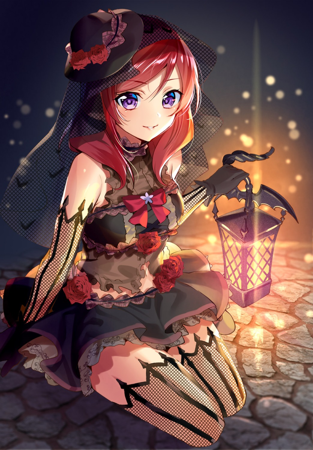 fishnets love_live! murakami_yuichi nishikino_maki thighhighs