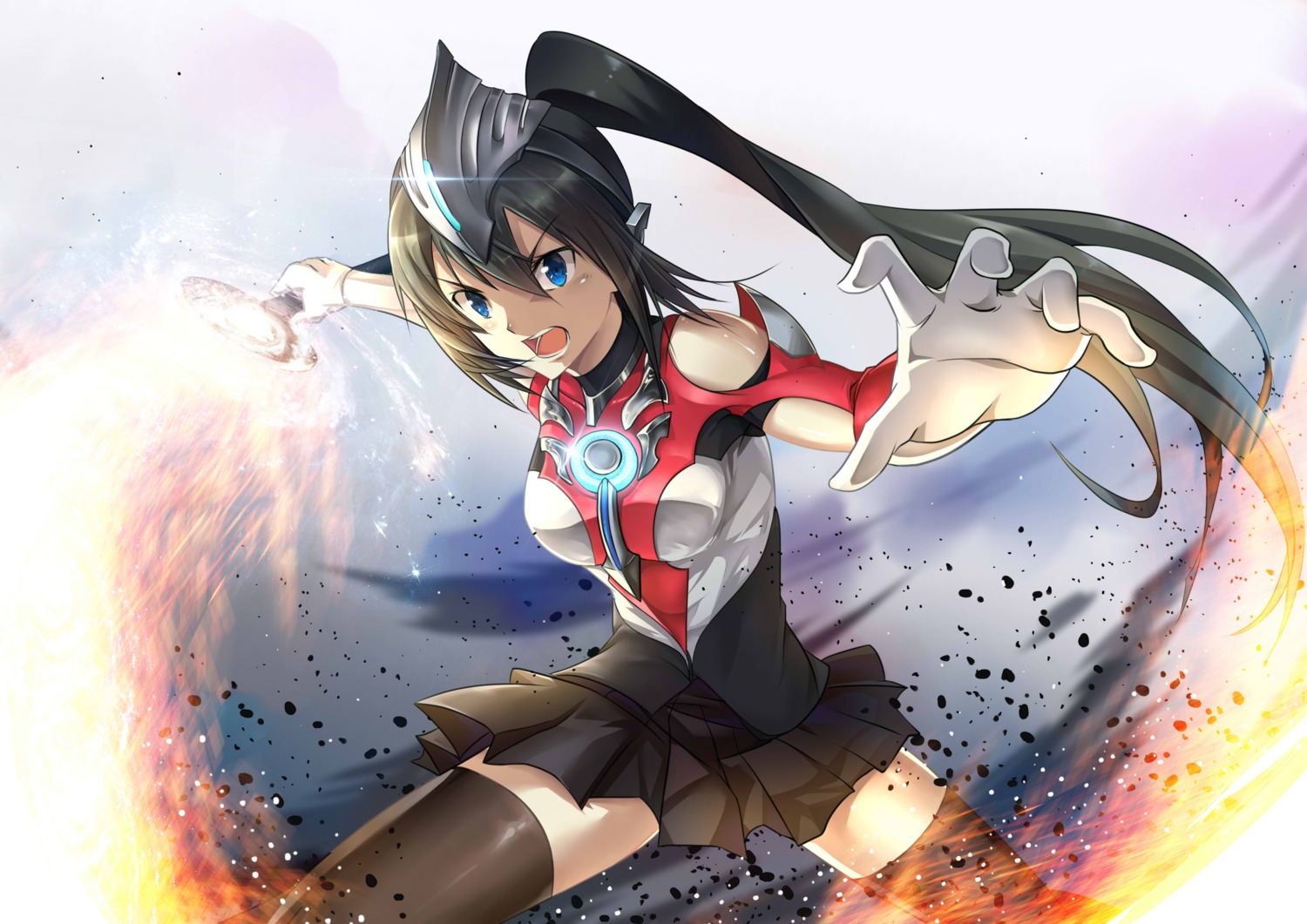 anthropomorphization taro_(ultrataro) thighhighs ultraman weapon