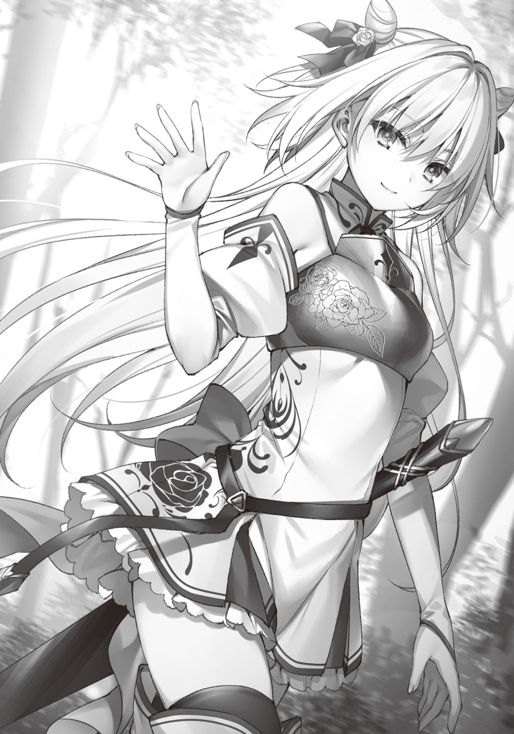 level_0_no_maou-sama_isekai_de_boukensha_wo_hajimemasu monochrome toosaka_asagi