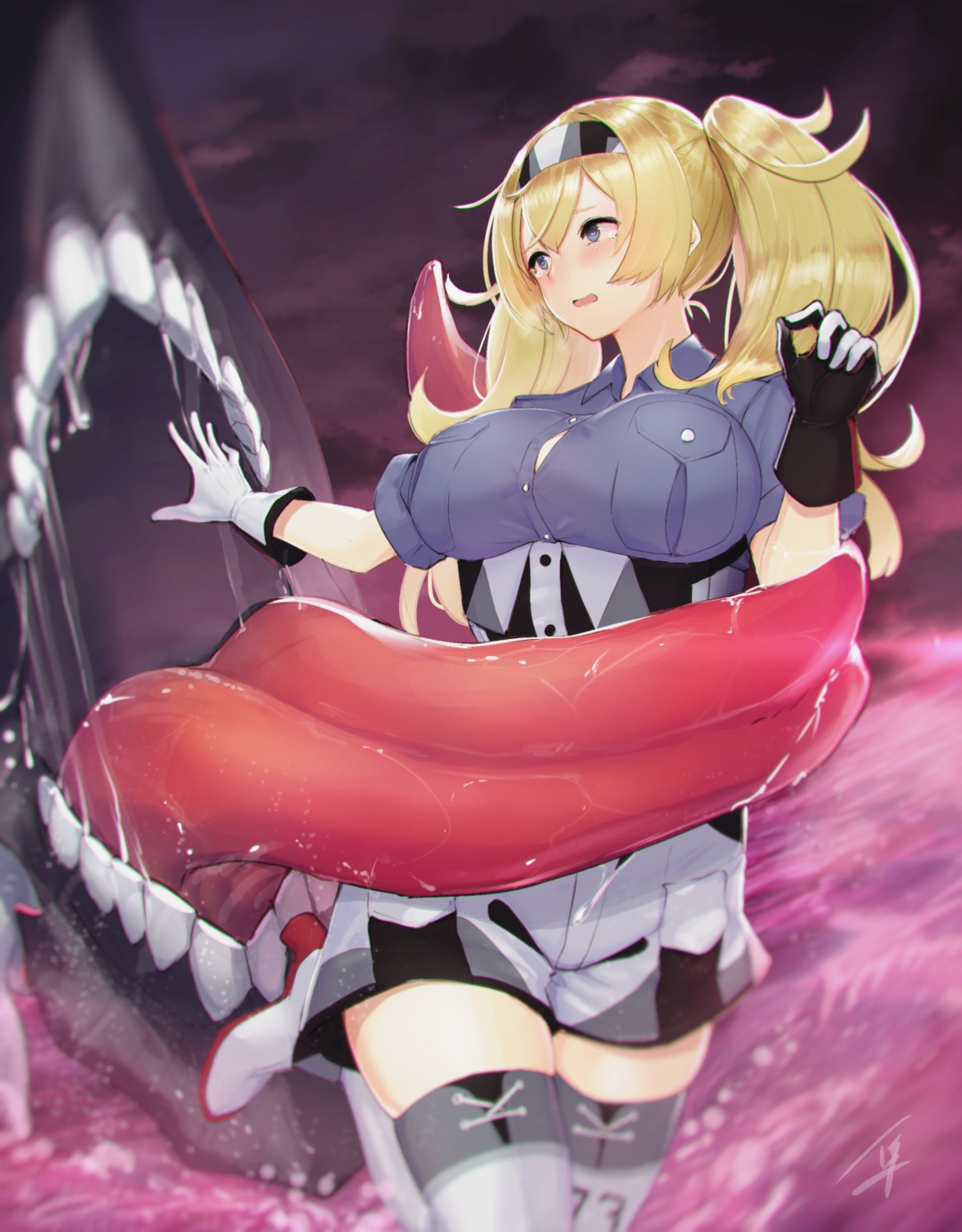 gambier_bay_(kancolle) hayabusa heels kantai_collection thighhighs