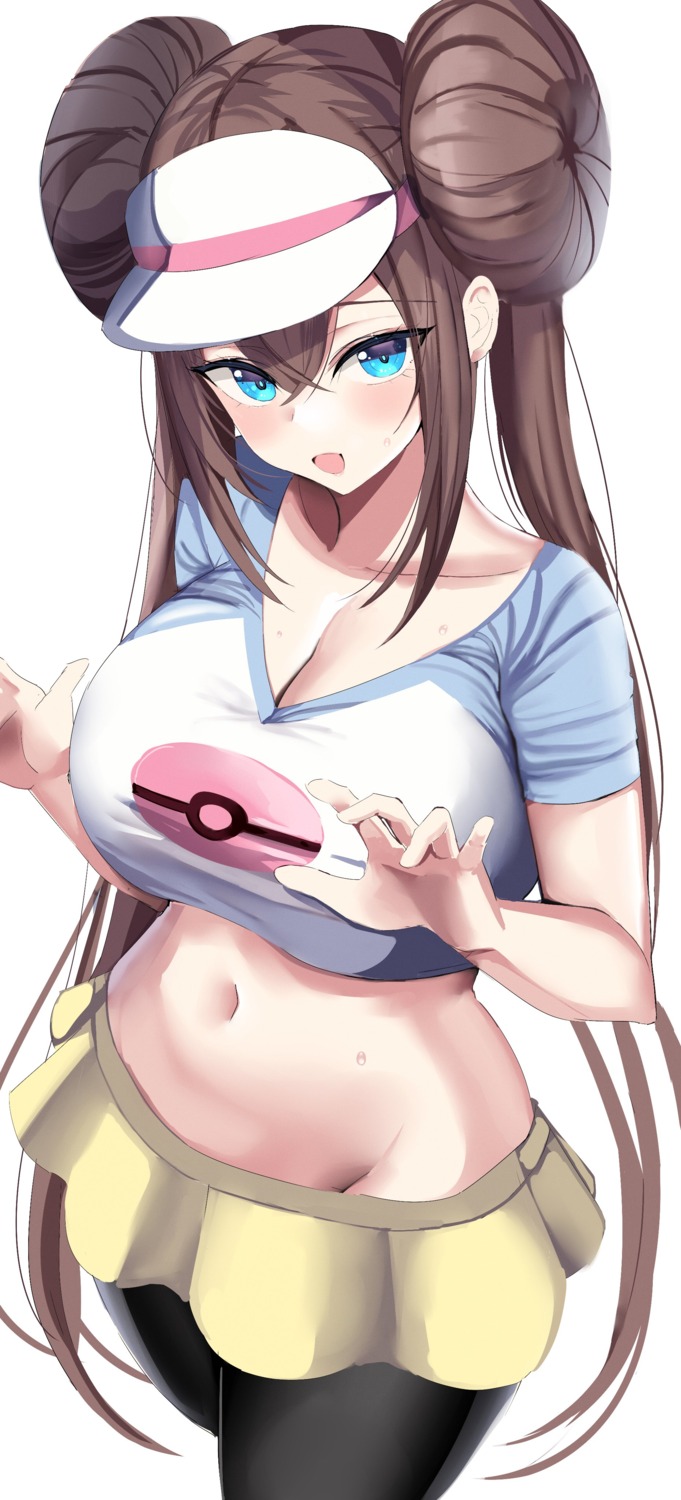 cleavage hanasaka_houcha mei_(pokemon) pantyhose pokemon pokemon_b2w2