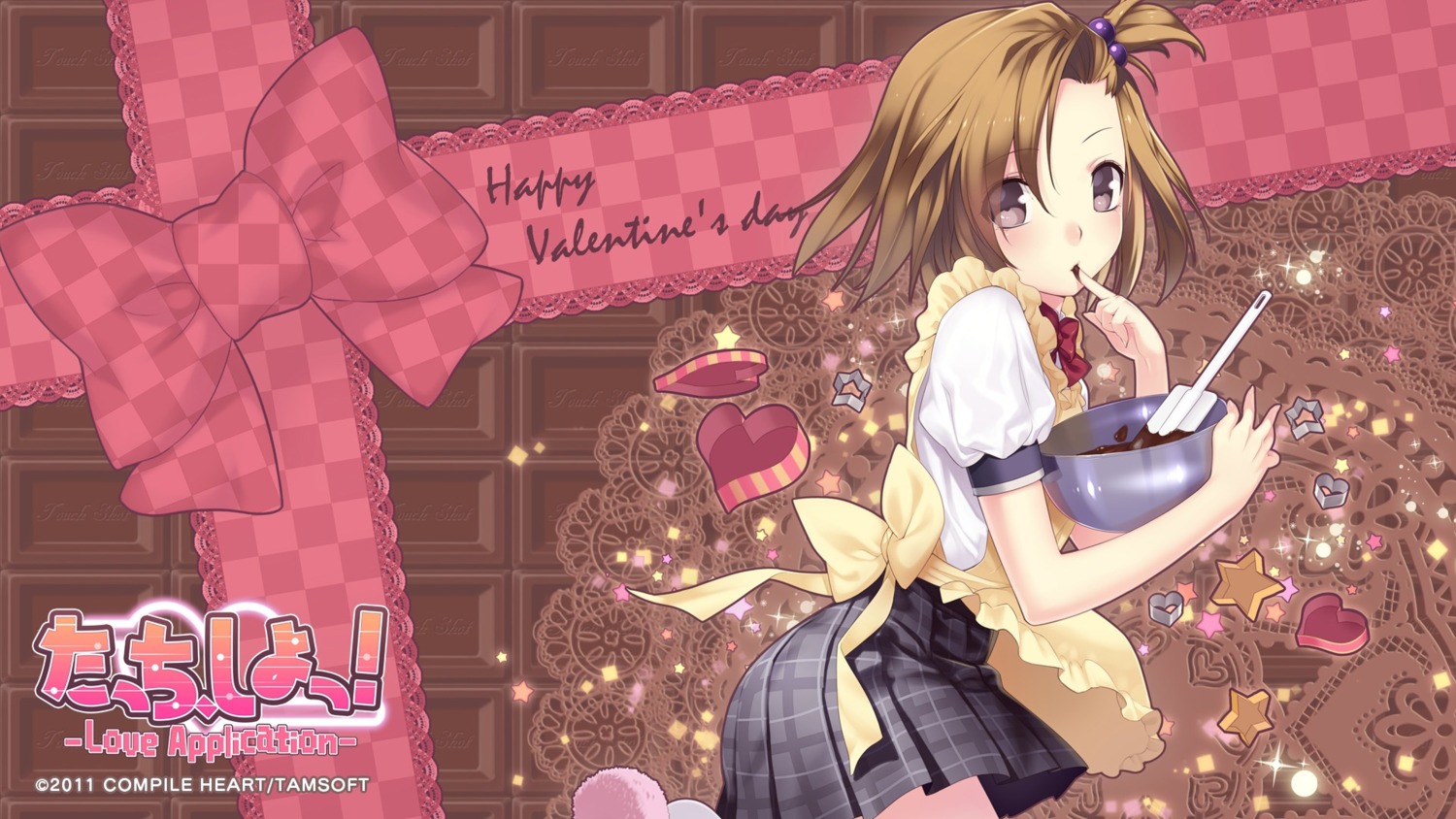 cream hirano_katsuyuki seifuku valentine wallpaper