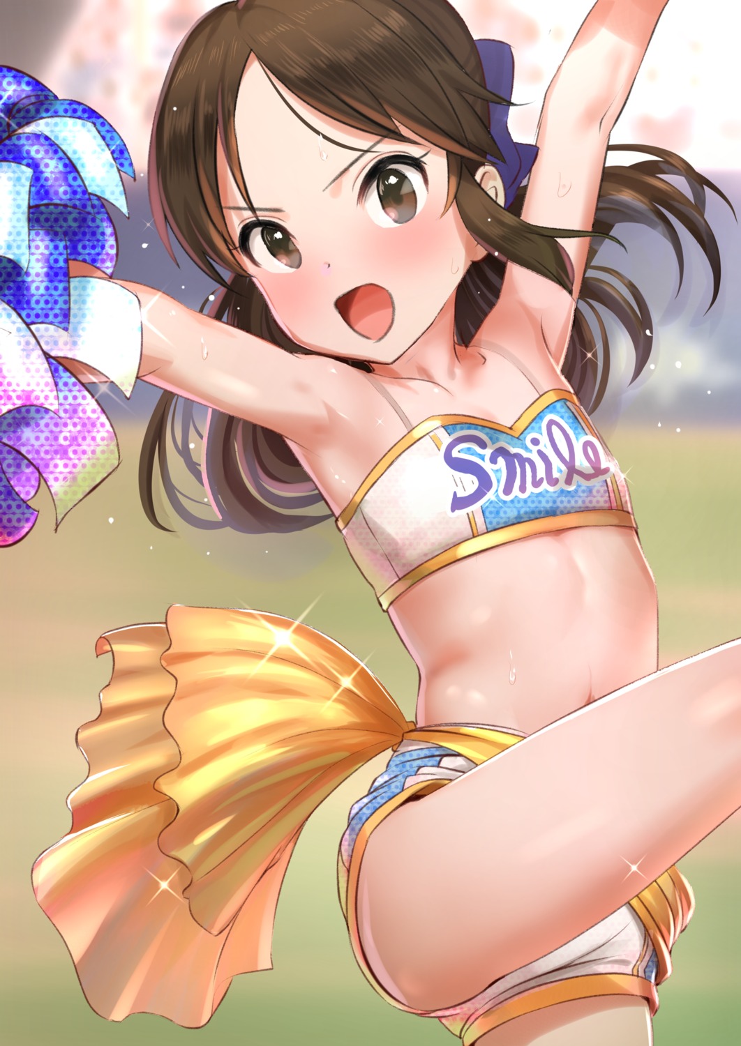 cheerleader pettan_p tachibana_arisu the_idolm@ster the_idolm@ster_cinderella_girls the_idolm@ster_cinderella_girls_u149 wet