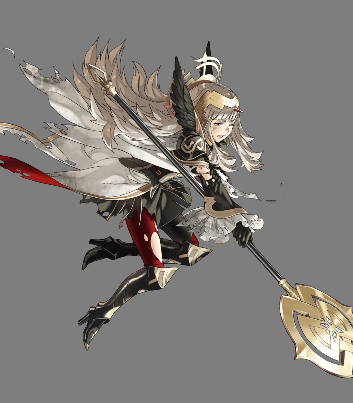 armor fire_emblem fire_emblem_heroes heels kozaki_yuusuke nintendo pantyhose torn_clothes transparent_png veronica_(fire_emblem) weapon