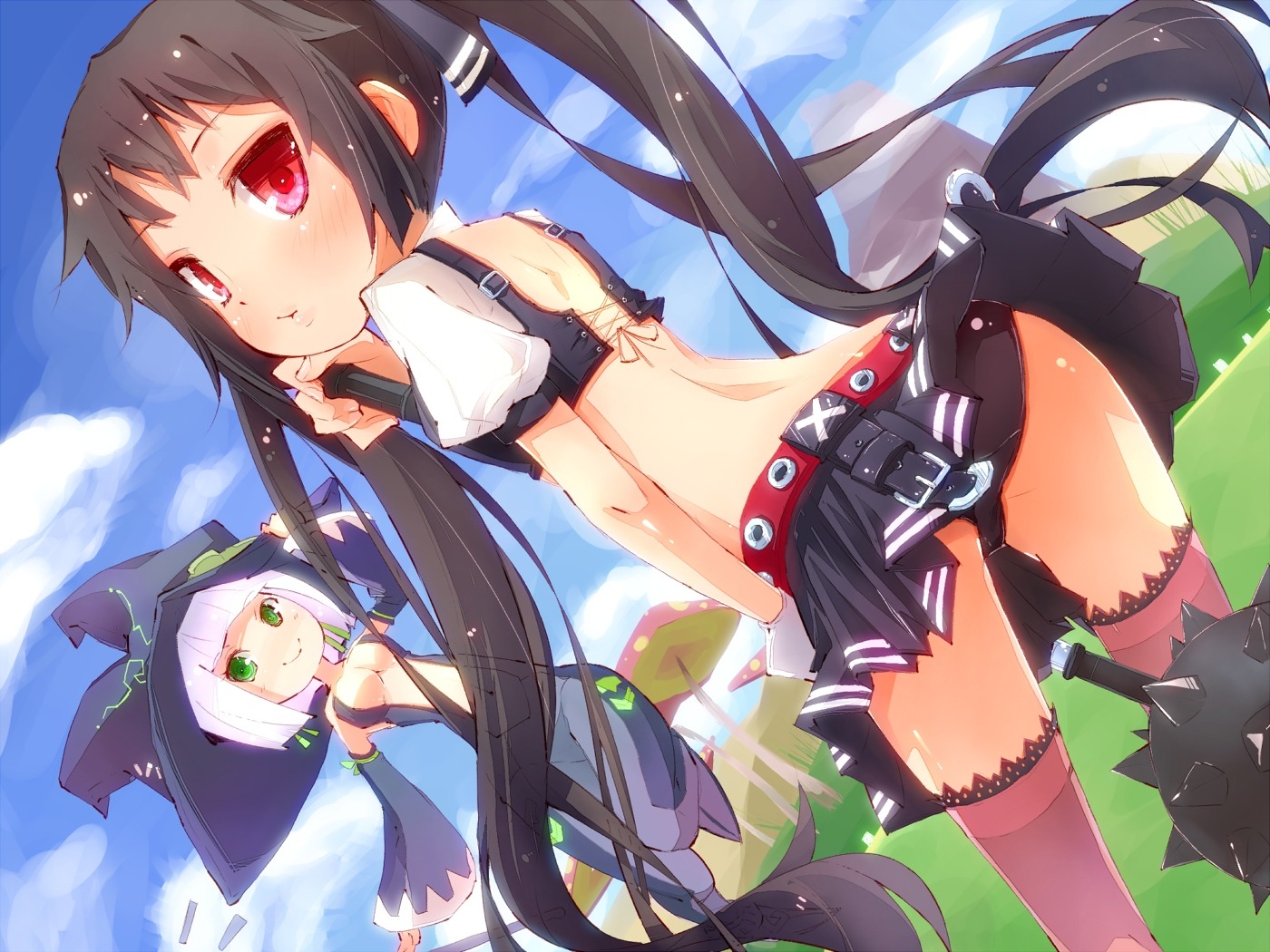 cleavage hato_haru kooh pangya pantsu thighhighs witch