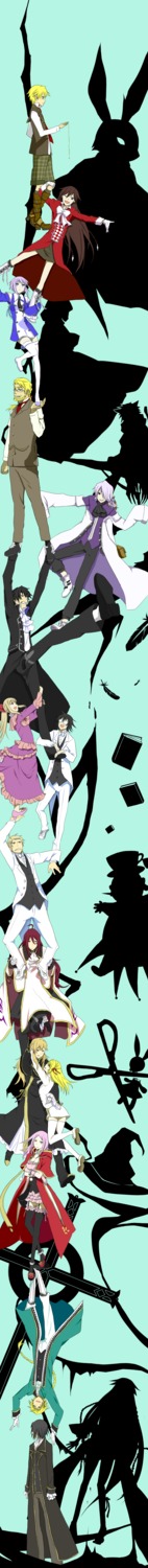 alice_(pandora_hearts) crossover dress durarara!! echo eliot_nightray emily_(pandora_hearts) gilbert_nightray jack_vessalius kuro_(pixiv635393) leo_baskerville oz_vessalius pandora_hearts shalon_rainsworth vincent_nightray xerxes_break