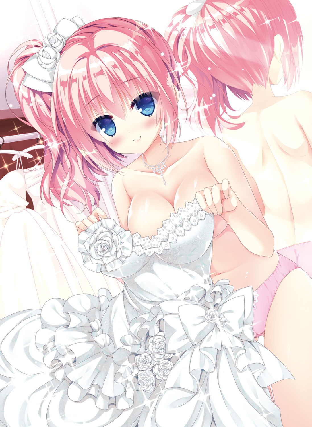 cameltoe digital_version dress kizuki_erika pantsu topless wedding_dress