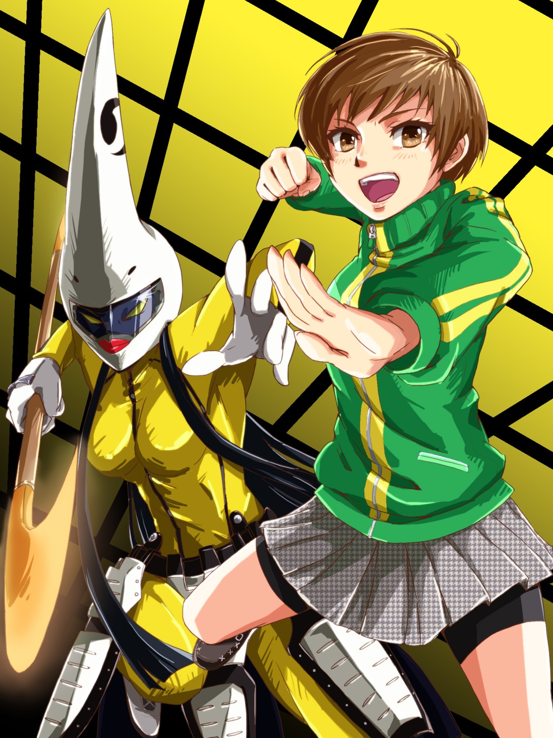 bike_shorts gamamasa megaten persona persona_4 satonaka_chie