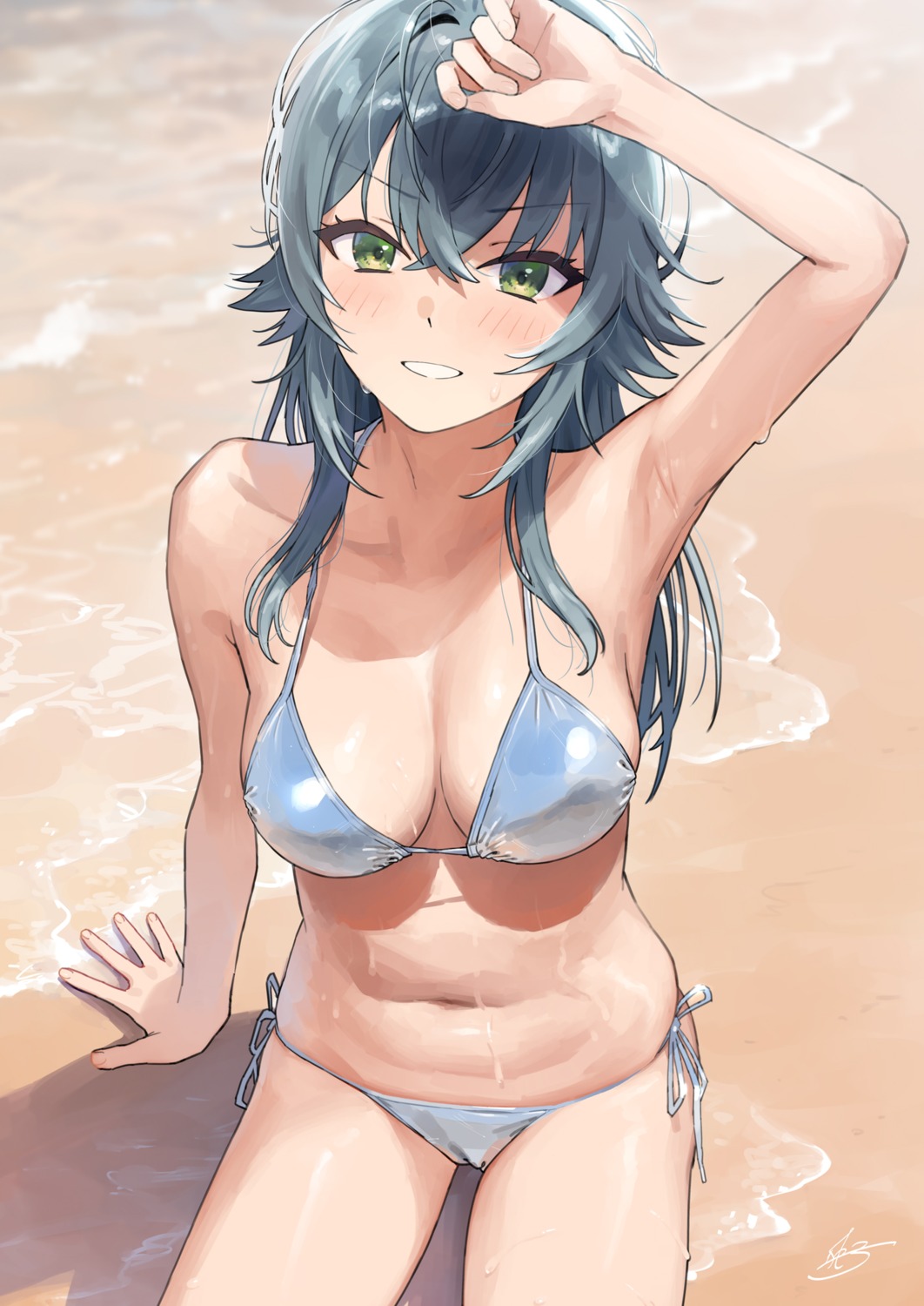 bikini gakuen_idolm@ster kaedeko_(kaedelic) swimsuits the_idolm@ster tsukimura_temari wet