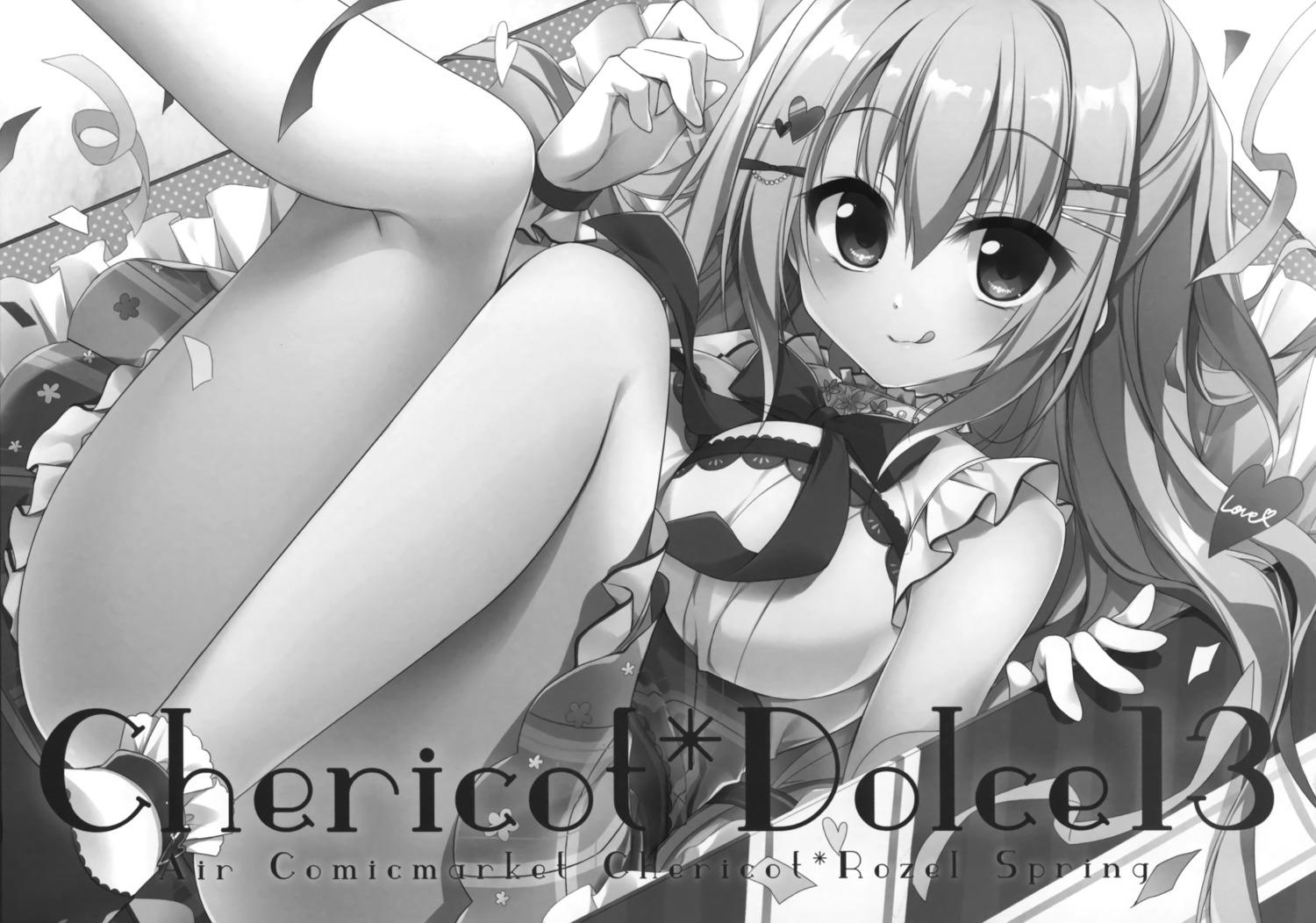 chericot_rozel dress matsumiya_kiseri monochrome skirt_lift tsukihana_kirara