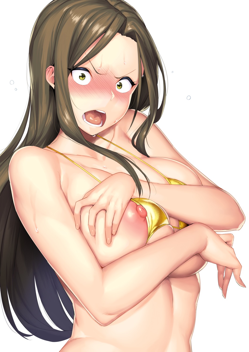 bikini_top breast_hold hakai_shin nipples swimsuits the_idolm@ster the_idolm@ster_cinderella_girls