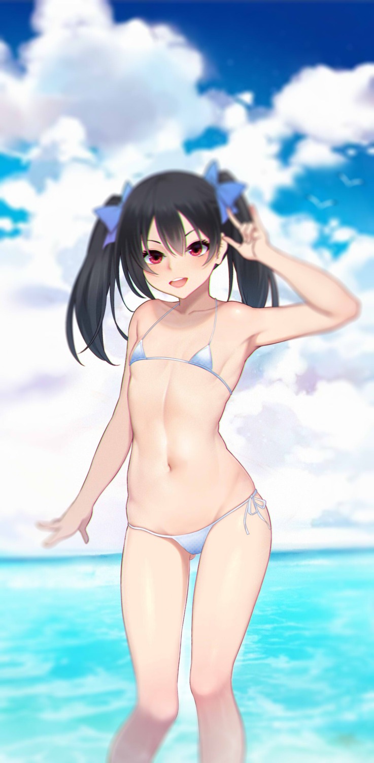 bikini jidan_hua love_live! swimsuits yazawa_nico