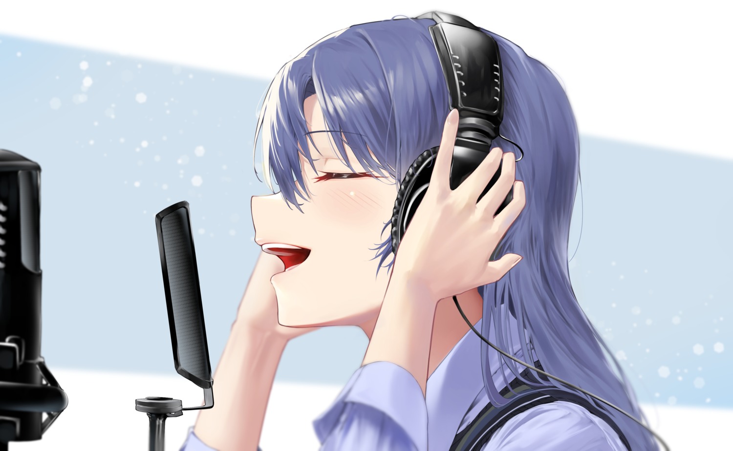 headphones kisaragi_chihaya marrrrrr the_idolm@ster