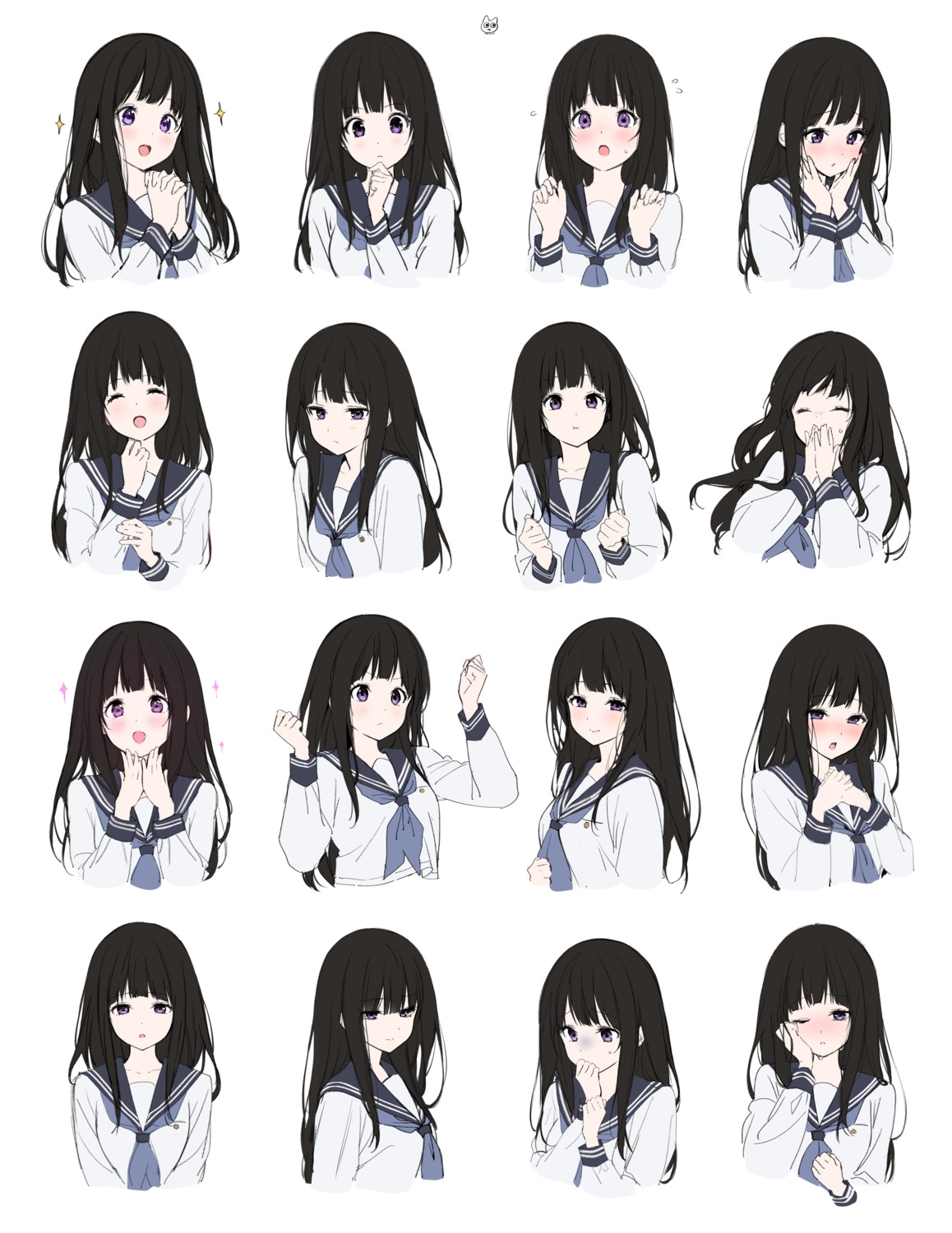 chitanda_eru expression hyouka mery_(yangmalgage) seifuku