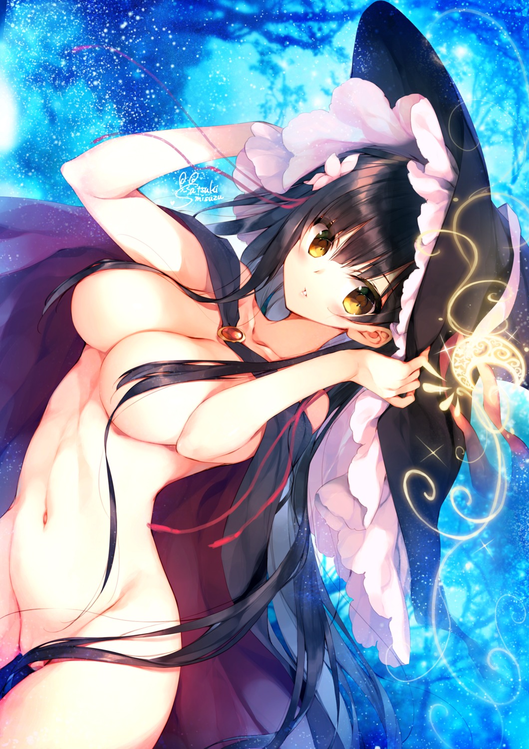 naked_cape satsuki_misuzu tamayura_mirai witch