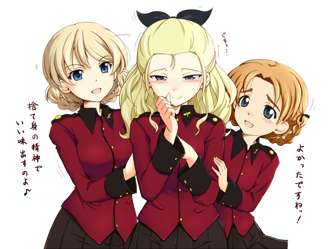 assam darjeeling girls_und_panzer orange_pekoe sasaki_akira uniform