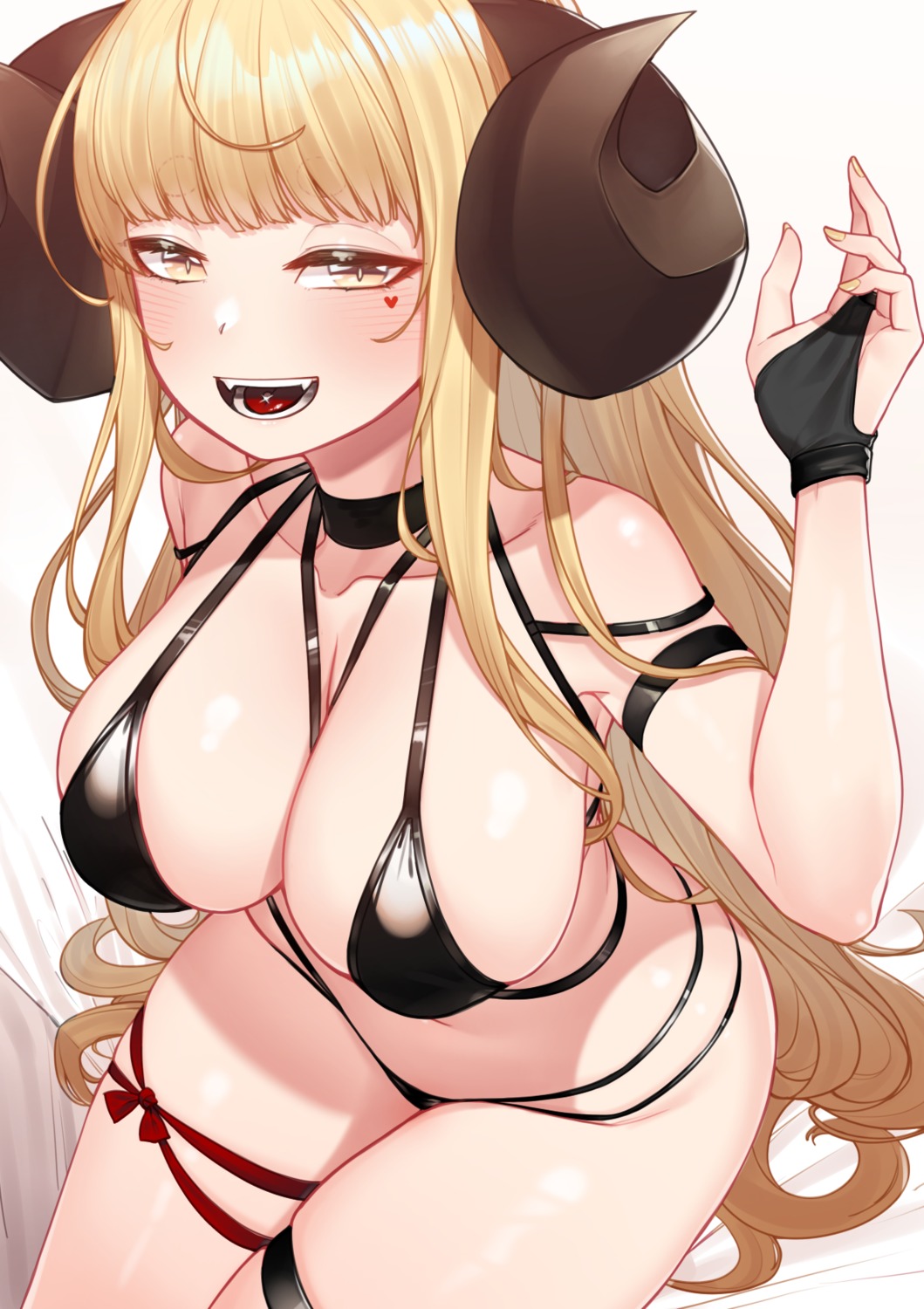 anila_(granblue_fantasy) bikini garter granblue_fantasy horns kourui swimsuits