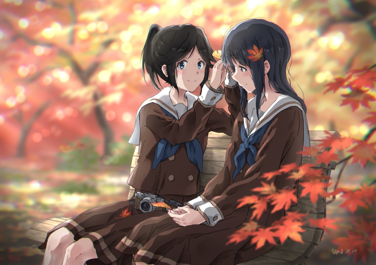 hibike!_euphonium kasaki_nozomi liz_to_aoi_tori nakagawa_natsuki seifuku tree_bowbow yoroizuka_mizore yoshikawa_yuuko yuri