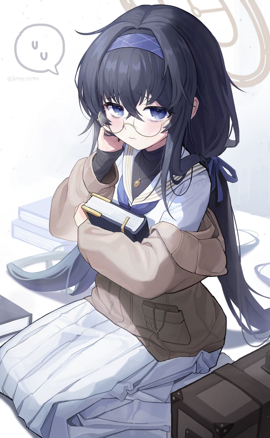 blue_archive halo kozeki_ui lerome megane seifuku