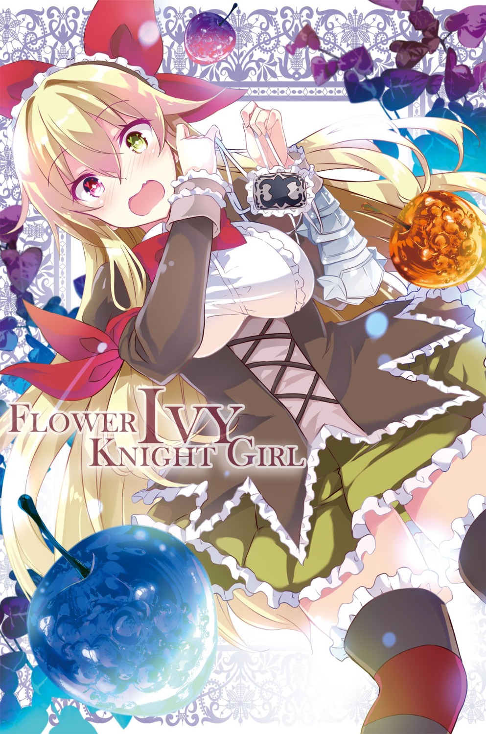 eyepatch flower_knight_girl heterochromia ivy kurokawa_izumi thighhighs