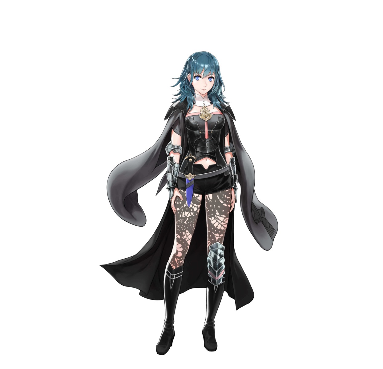 armor byleth_(fire_emblem) fire_emblem fire_emblem_heroes fire_emblem_three_houses heels hirooka_masaki nintendo pantyhose weapon