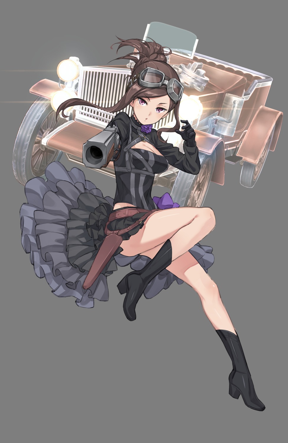 cleavage dorothy_(princess_principal) gun heels princess_principal tagme transparent_png