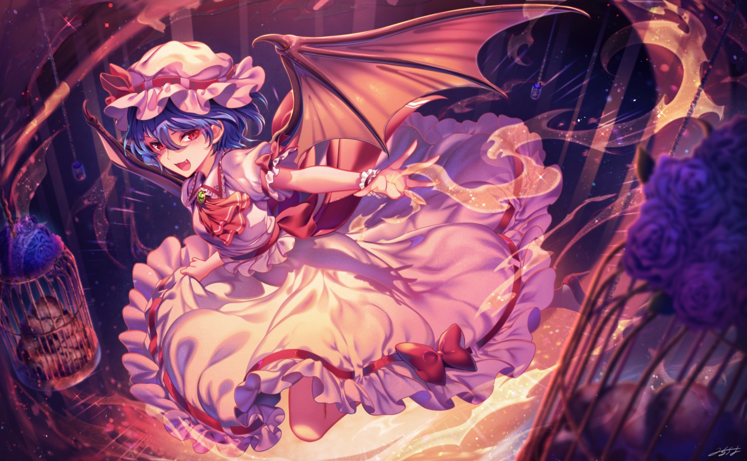 mirucho remilia_scarlet touhou wings